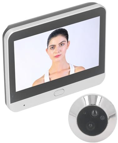 Tonysa Judas de Porte Numérique pour Systèmes de sécurité Domestique, Caméra de Porte Numérique, Visionneuse de Porte électronique, Caméra Judas sans Fil 1080P, Vision à 120 Degrés,