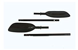 RUK Inflatable Kayak Paddle Split 4 Piece With Paddle Bag 230cm length ideal for inflatables, breaks down to 4 compact pieces for easy storage.