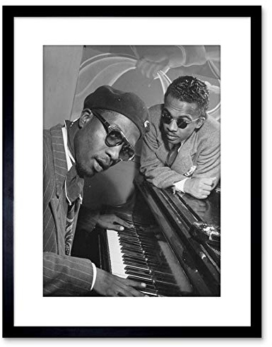 The Art Stop Music Vintage Photo Jazz Legend Thelonious Monk Piano Framed Print F97X7596