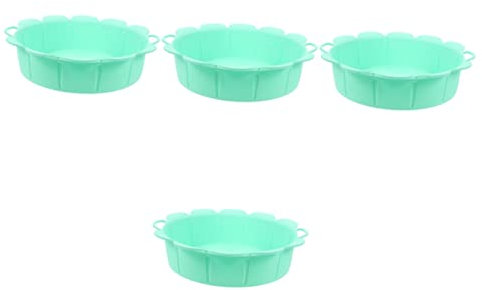 KICHOUSE 4pcs Silicone Pot Washable Replaceable for Household Air Fryer Oven Accessories