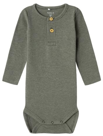 NAME IT NBMKAB LS NOOS Body, Olive/détail : mélangé, 9 mois