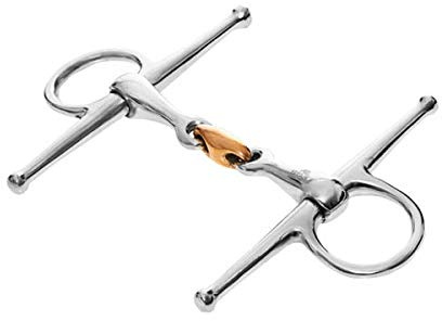 Start Mors double cassé en acier inoxydable - Mors de cheval confortables et doux pour un meilleur contrôle - Robuste et durable pour l'entraînement et la vie quotidienne (12,5 cm)