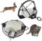 𝐉𝐚𝐠𝐝𝐟𝐚𝐥𝐥𝐞 für mittelgroße Kleintiere, Jagdwerkzeuge, Stahlherstellung, hohe Empfindlichkeit, leistungsstarke Fallen (16 cm, 2 Stück)