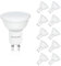 SUN POLARIS GU10 LED Bulbs, Warm White 2700K, 4.9W 400lm, 35W Halogen Spotlight Bulb Equivalent, Energy Saving Lightbulbs, 100° Wide Beam, Non-dimmable, Pack of 10
