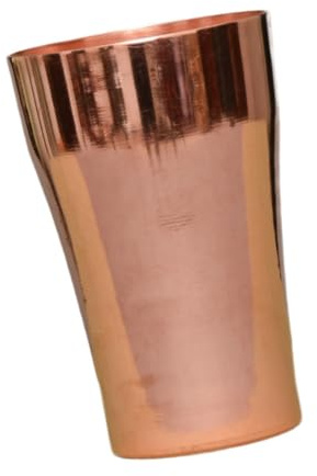DimyFew Kupferbecher, Becher aus reinem Kupfer, 400 ml, multifunktionaler Kupferwasserbecher, Moscow Mules-Becher für heißes und kaltes Wasser im Restaurant, Ohne Griff