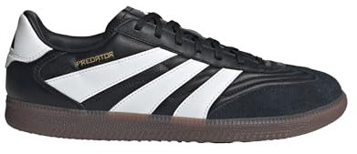 adidas Unisex Predator Freestyle Indoor Football Shoes, Core Black/Cloud White/Gold Metallic, 43 1/3 EU