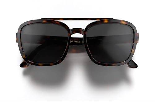 LONDON MOLE® Kennedy occhiali da sole | Occhiali da pilota di forma quadrata | Uomo donna unisex | Cerniere a molla