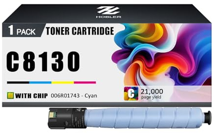 C8130 Toner Cartridge Compatible for Xerox 006R01743 Cyan Toner Cartridges Work for Xerox AltaLink C8130 C8135 C8145 C8155 C8170 Printers