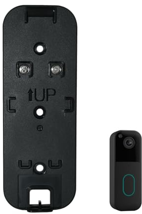 Blink Video Doorbell - Placa trasera compatible con Blink Video Doorbell (nueva generación), fácil instalación de 2 vías con cinta fuerte y tornillos, reemplazo de placa trasera de timbre sin taladro