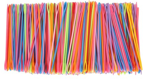 Agujas de coser de plástico, aguja para cordones de seguridad, 1000 piezas coloridas y duraderas agujas para manualidades con ojo grande, agujas de tejer de plástico de 5,9