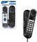 Benross 44550 Slimline Schnurgebundenes Telefon/Festnetztelefon für Zuhause & Büro/Tisch oder Wandmontage/Letzte Wahlwiederholung Funktion/Blitz & Pause Tasten/Farbe schwarz