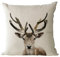 Nunubee Kissenbezug Merry Christmas Decoration bettwäsche Hirsch Sofa Cover bettwäsche Weihnachten deko Kissen 45 x 45cm Leinen,Modell 5