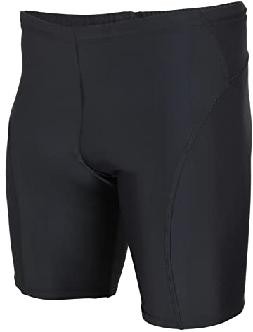 Aquarti Herren Badehose Knielang Schwimmhose Jammer, Farbe: Schwarz, Größe: XL
