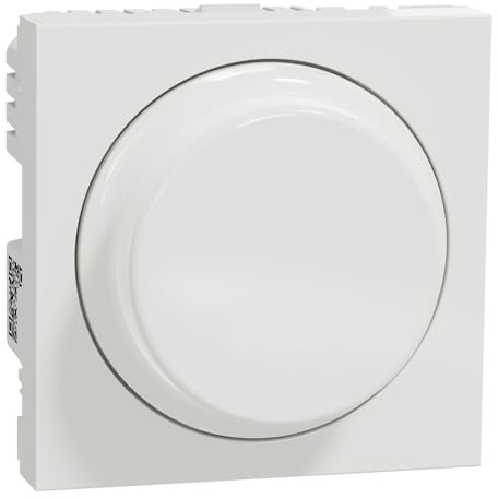 Schneider Electric NU351618W Wiser Unica - variateur rotatif - 2 fils - Zigbee - blanc - méca seul