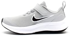 NIKE Star Runner 3, Zapatillas de Gimnasia Unisex Niños ,Gris Humo Claro Negro ,28.5 EU