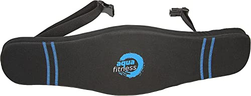 New Aqua Water Fitness Deluxe Flotation Belt – Adult Aquatic Swim Belt for Water Aerobics and Other Pool Exercise – Black/Blue