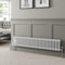 DuraTherm® 300 x 1460mm White Traditional Horizontal Designer Radiator Double Column Colosseum Cast Iron Style Central Heating Panel Radiators Rad