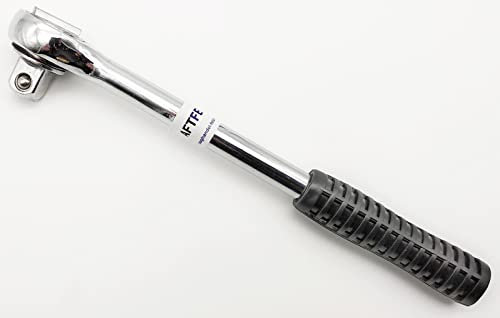 Kraftfeld Ratsche Knarre Umschaltknarre Chrom Vanadium CRV 1/2 Zoll mit Haltekugel, Umschalter und Gummigriff