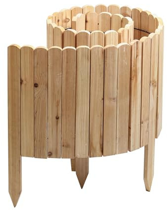Gartenwelt Riegelsberger Rollboarder Natural, lunghezza 203 cm, altezza recinzione 40 cm, bordo in legno di abete