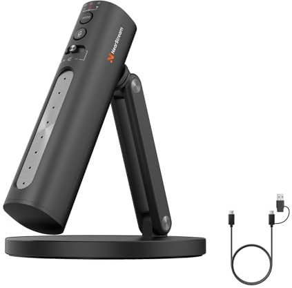 NearStream Microphone à condensateur USB pour PC, appareil photo, podcast microphone pour streaming/enregistrement, micro de bureau avec 8 micros/suppression du bruit/3 modes polaires/contrôle du