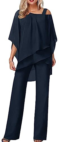 Completo Donna Elegante Cerimonia Estiva Orlo Irregolare Curvy Camicia Pantaloni Larghi Due Pezzi Tuta Completa Taglie Forti Casual Leggero Cerimonia Set Coordinato Estivo Comodi Mode Tuta Tinta Unita