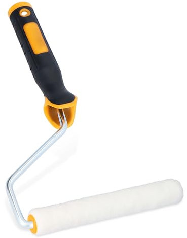 10x Rullo Vernice 15 cm Manico Supporto Pareti Soffitti Facciate Perfetto Lavori Ristrutturazione Facili Pittura Applicazione Precisa Rulli Rullino Dipingere