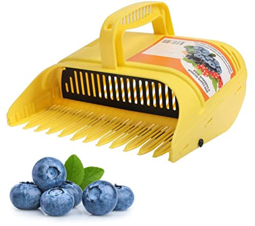 Outil de Sélecteur de Bleuets, Râteau de Récolte de Baies en Plastique avec Dents de Peigne, Collecteur de Fruits Efficace pour Les Bleuets, Les Lingonberes, Les Huckleberries
