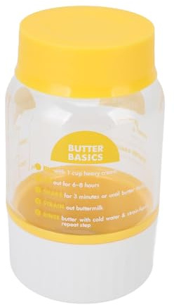 Butter Maker Cup, Bottiglia per Fare Burro, per Cucinare Cucine, Facile da Usare e Pulito, Forniture per Fare Burro