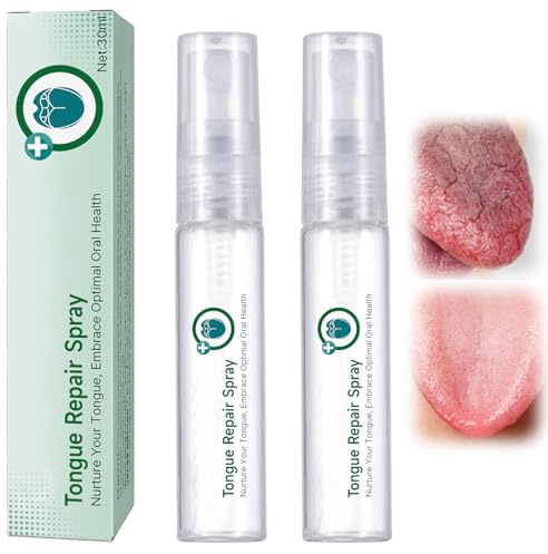 Ninnyi 2PCS Dry Mouth Spray, Tongue Repair Spray for Oral Sore Tongue Relief