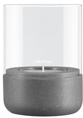 blomus Windlicht Calma | Größe S | H 12 cm Ø 9 cm | Magnet | recyceltem Polyresin & Glas | für Teelichter | Indoor | exkl. Kerze