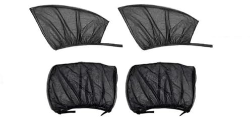4-delat Fönsternätset Fönstersolskydd Andningsbart För Fram- Och Bakfönster Skydd Tillbehör Sidoruta Solskydd Bil(SUV-4 piece set)