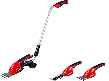 Einhell Tijera de podar césped y arbustos manual a batería - GC-CG 3.6 Li. Incluye una cuchilla para cortar arbustos, cambio de cuchilla sin herramientas, para un cuidado del jardín cómodo y flexible