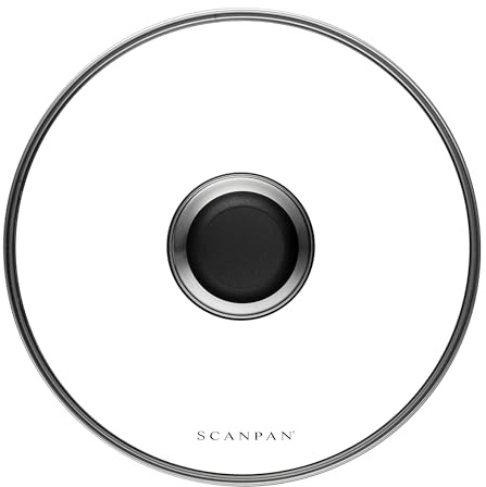 SCANPAN USA Inc Scanpan Classic 8-Inch Glass Lid, 8 inch, Silver