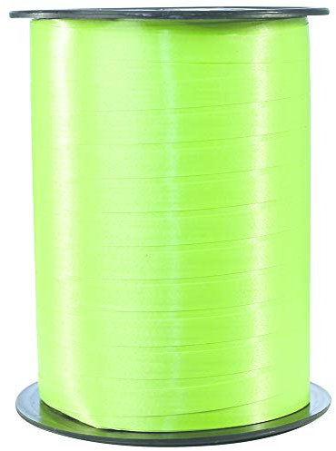 Clairefontaine 601719C Spule Geschenkband glatt (500 m x 7 mm, ideal für Bastelprojekte und Geschenke) 1 Stück hellgrün
