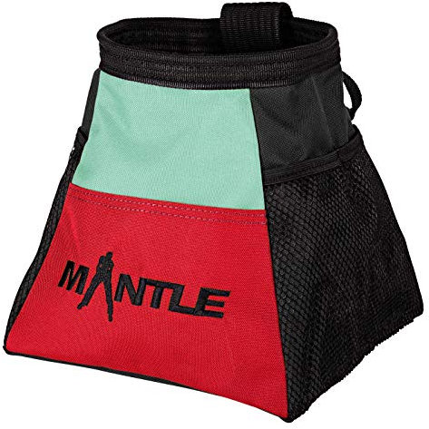 MANTLE climbing equipment Boulderbag Atletico Mint/rot zum Bouldern Klettern Turnen
