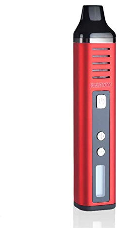 Dry Herb Vaporizer Pathfinder, Portable Herb 1800mAh Battery Full Temperature Control LCD Display Aromatherapy Herbal Evaporator USB Charging, Advanced Temperature (Red) Nicotine Free Empty Device