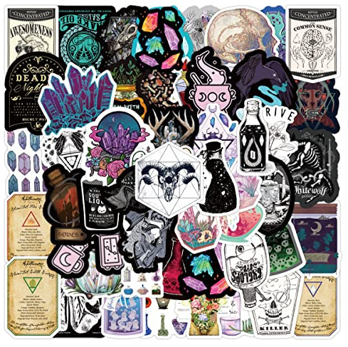 RGBEE Wasserfeste Aufkleber Sticker Set 50 Stücke, Vintage Graffiti Decal Apotheker Aufkleber für Skateboard Laptop Koffer Helm Motorrad Auto Fahrrad Computer