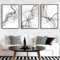 TROYSINC 3er Designed Poster Set, Schwarz Weiß Modern Leinwandbilder, Abstrakt Wandbilder, Kunst Line Bilder Ohne Rahmen Poster für Wohnzimmer (40 x 50 cm)