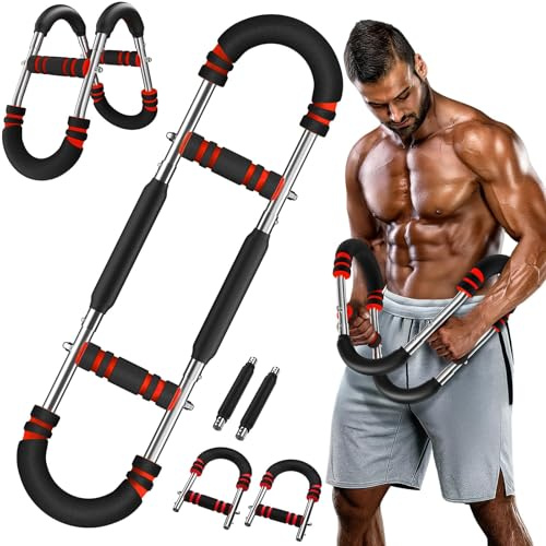 60-110lbs Twister Arm Trainer, Adjustable Chest Workout Equipment, Arm Trainer for Men, Arm Exercise Equipment, Chest Trainer for Men, Shoulders and Forearms Muscle Training Fitness Equipment