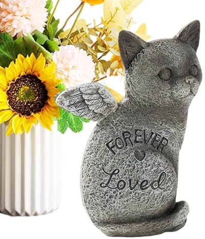 Lapidi per Gatti Statue e Marcatori Resistente alle Intemperie per Tomba