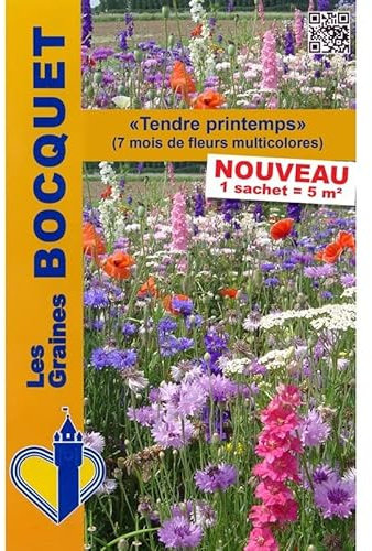 Sachet de graines de Mélange de graines de fleurs ''Tendre Printemps'' - 15 g - LES GRAINES BOCQUET