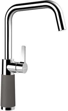 Schock Küchenarmatur SC-530 Silverstone – Hochdruck Armatur CRISTADUR mit Festauslauf und Standard Norm-Anschlüssen