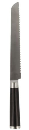 EUROHOME Brotmesser aus rostfrei Edelstahl - Scharfes Messer mit rutschfestem Kunststoffgriff - Schneidemesser 33 cm lang - Küchenmesser mit Wellenschliff scharf - Langanhaltende Schärfe
