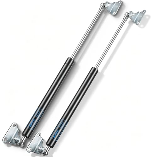 ARANA Muelles Resorte de Gas 508 mm (200 N/20 kg, tipo-L) con Amortiguador de Gas Hidráulico Brazo – Soporte para Cama de Autocaravana, Camión, Cocina, Ventana de Autocaravana y DIY Caja Pesada