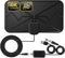 DVB-T/DVB-T2 Antenna, Antena de TV digital HD amplificada Cable coaxial HDTV de 16,5 Pies, 4K 1080p Amplificador de señal Antena Digital para TV