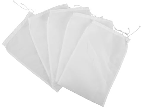 Alipis 10piezas Bolsas De Filtro Para Leche De Frutos Secos Malla Fina De Nailon Reutilizables Para Zumos De Frutas Alimentos Filtrado De Jugo