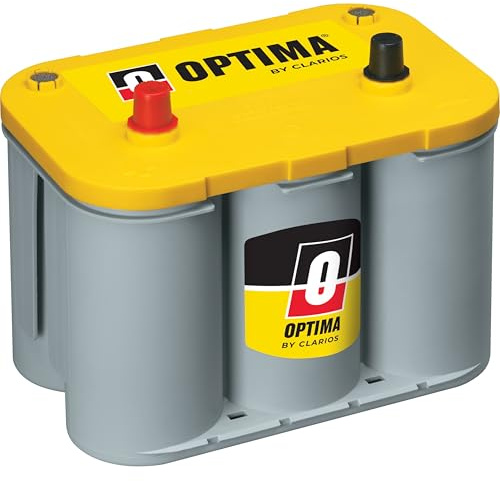 OPTIMA® Batteries High Performance D34 YELLOWTOP® Dual Purpose Sealed AGM Car, Truck and SUV Battery, 750 CCA, Maintenance Free, Versatile Mounting