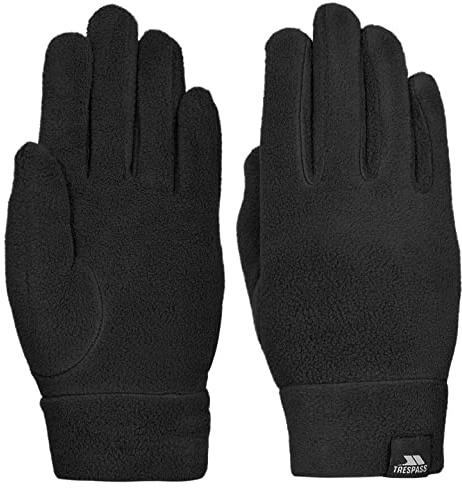 Trespass Womens Gloves Fleece Elasticated Wrist Fitted Cuff Plummet II