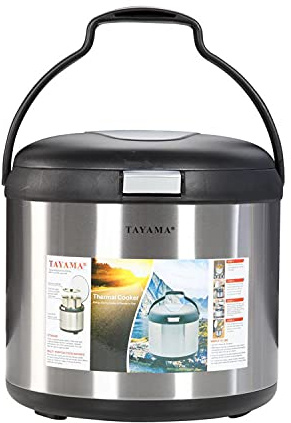 Tayama Stainless Steel Thermal Cooker,Black,7 Qt.,TXM-70CFZR
