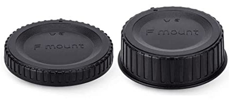 CABLEPELADO Tapa Cuerpo Frontal y Tapa Trasera de Objetivo | Tapa Lente | Compatible con Nikon D7500 D7200 D7100 D7000 D5600 D5300 D5200 D5100 D3500 D3400 D3300 D3200 D3100 D850 D810 D800 D750 D600